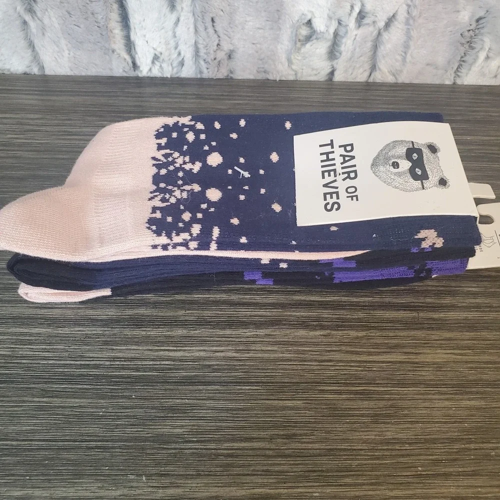 3-Pack Pair Of‎ Thieves Cushion Crew Socks Men's Size 6-12 Blues Variety Pack